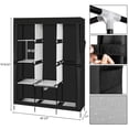 thumbnail image 4 of UBesGoo 71" Portable Closet Wardrobe Clothes Rack Storage Organizer with Shelves, Black, 4 of 6