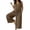 Brown, variant on POIUYTR Women's Summer Cotton Linen Jumpsuits Casual V Neck Sleeveless Romper Loose Wide Leg One-Piece Trousers