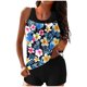 thumbnail image 2 of Trajes de baño tankini para mujer Trajes de baño de dos piezas con espalda de tiras y estampado conservador para mujer Traje de baño de dos piezas para mujer, 2 of 6