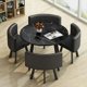thumbnail image 1 of Modern Round Dining Table Set Chairs Lunch Kitchen Nordic Luxury Dining Table Magazine Mesas De Comedor Living Room Furniture My Lux Decor Round, 1 of 59