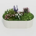 thumbnail image 4 of WildBreak Oval Steel Raised Garden Bed, 6 x 3 x 2 feet, 1 Pack, Beige, 4 of 10