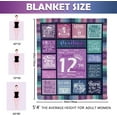 thumbnail image 4 of 12 Year Old Girl Birthday Gifts, Gifts for 12 Year Old Girl, 12th Birthday Gifts for Girls, Birthday Gifts for 12 Year Old Girl, 12th Birthday Decorations for Girls Throw Blanket 60"X50", 4 of 5