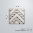 thumbnail image 3 of Ekena Millwork 7 3/8"W x 7 3/8"H x 3/8"T Extra Small Gilcrest Decorative Fretwork Wood Wall Panels, Red Oak, 3 of 3