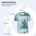thumbnail image 5 of Fotbe Dog Wrapped in Towel Baseball Jersey Shirt for Men and Women, Casual Short Sleeves Button Down T-Shirt-Medium, 5 of 9