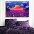 thumbnail image 2 of Cuadro Canva listo para Colgar tipo galería Atardecer Tropical 50X75 cm Pixtreats, 2 of 4