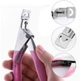 thumbnail image 3 of Nail Art Kit 500pcs False Nail Tips Ballerina Half Cover Nails With 3 Nail Files 1 Cuticle Pusher 1 Nail Clipper Nail Art Polish Manicure Tools (Clear), 3 of 6