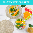 thumbnail image 5 of Juego de posavasos de 6 posavasos huecos de PVC, decoraciones ornamentales para el festival en casa, 5 of 5