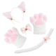 thumbnail image 5 of Disfraz de Gato, Cosplay Pajarita Cola Juguetes Orejas Sombreros Guantes para Disfraces Adultos Regalos Vestir Blanco Hugo Traje de juego de cosplay, 5 of 6