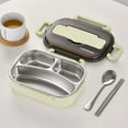 thumbnail image 1 of CABINAHOME Lunch Box  Bento Boxes for Student  Thermal Insulation Bento Lunch Box   High-Grade Stainless Steel Liner  Lunch Containers for Kids Lunch Box Stainless Steel Utensil Set, 1 of 9