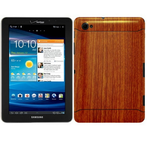 Hectare krater muis Skinomi Light Wood Tablet Skin+Screen Protector for Samsung Galaxy Tab 7.7  LTE - Walmart.com