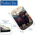thumbnail image 4 of Yak Soft Comfortable Furry Printed Car Armrest Pad Mat Cover, 12.5x8.2 Inch Armrest Accessories, 4 of 6