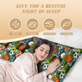 thumbnail image 4 of Lsque Balls Body Pillow Case Cover,Ultra-Soft Microfiber Bed Pillow Cases 20x54 inches,Elegant Bedding,Breathable Durable Pillow Cover with Envelope Closure, 4 of 8