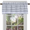 thumbnail image 1 of Cortinas de ventana Valance Achim Buffalo Check 148 x 36 cm, color gris, 1 of 6