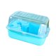 thumbnail image 1 of Casa de jaula de hámster, casa de juego de ejercicios, ratones de hábitat de ventilación y ventilación y hábitat de rata para conejitos de conejillos azul, 1 of 8