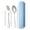 Pink, variant on DefiDgd Portable Stainless Steel Fork and Spoon Cutlery Set with Storage Box,Reusable Travel Utensils for Camping Work Gadgets Lunch Box Picnic Essentials(Light Blue)