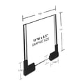 thumbnail image 2 of Two-Sided Large Acrylic Sign Holder with Magnetic Boots 8.5"W x 11"H, 2-Pack, 2 of 2