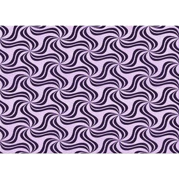 Ahgly Company Machine Washable Indoor Rectangle Transitional Blossom Pink Area Rugs, 5' x 8'