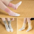 thumbnail image 3 of COOPLUS Womens Fuzzy Socks Warm Fluffy Winter Slipper Sleep Comfy Socks for Women 5 Pairs, 3 of 7