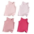 thumbnail image 2 of HuaAngel 4-Pack Kids Cotton Tank Tops Sleeveless Crew Neck T-shirt Sizes 3-9Years, 2 of 2
