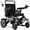 Silver, variant on Morrean Electric Wheelchairs for Adults Seniors,Foldable Motorized Wheelchair,All Terrain,Up to 300lbs,500W Motors,25 Miles Range,Black Silver