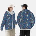 thumbnail image 4 of KLL Cosmos Rockets Imprimé Veste à Capuche Extérieure Protection Solaire UPF 50+ pour Hommes et Femmes Manches Longues Pêche Randonnée Performance Chemise-TG, 4 of 7