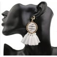 thumbnail image 2 of GKNET Women's Elegant Boho Earrings Tassel Fringe Stud Drop Dangle Earrings-White, 2 of 6