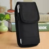 IPHONE 6 / IPHONE 7 / IPHONE 8 [ 4.7 inch ] Cell Phone Case Pouch Holster - Black Tough Nylon Pouch Duty Metal Clip Holster + D Ring Hook For Apple iPhone 6 / iPhone 7 / iPhone 8 (4.7 )