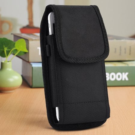 Premium Belt Clip Holster Pouch Heavy Duty Nylon Case Holder for Cell Phones [Apple iPhone 6 Plus , iPhone 7 Plus , iPhone 8 Plus 5.5 Vertical