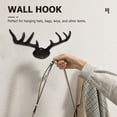 thumbnail image 6 of Cast Iron Antler Hook Delicate Wall Home Decor American Style Home+decor Household Metal Clothes Hanger Deer Antlers, 6 of 6
