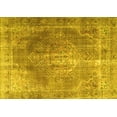 thumbnail image 1 of Ahgly Company Machine Washable Indoor Rectangle Persian Yellow Traditional Area Rugs, 7' x 9', 1 of 4