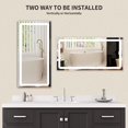 thumbnail image 4 of Bathroom Mirror 48"x 24" Anti-Fog Dimmable Led Lighted Wall Mirror with Waterproof Memory Function Touch Button, Rectangle (Vertical/Horizontal), 4 of 7
