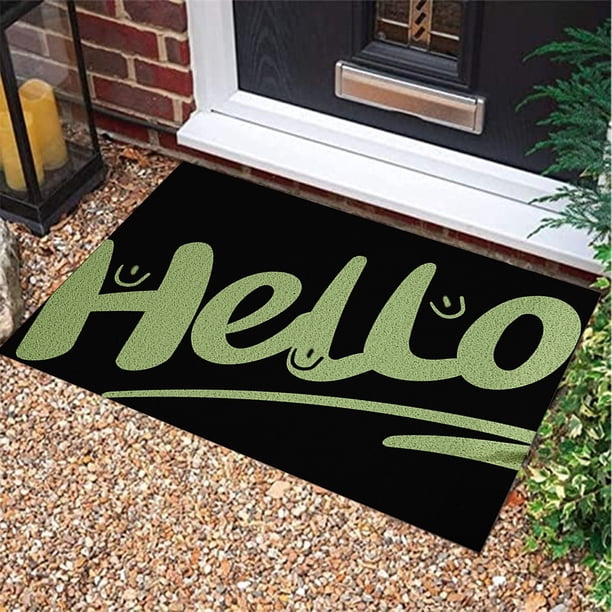 Non-Slip Door Mats, Indoor Outdoor Rugs, Easy Clean Stain Fade Resistive Decorative Party Supplies 16x24, Heavy Duty Rubber Backing, Waterproof Outdoor Use, Perfect for Patio Home Entrance,