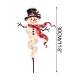 thumbnail image 5 of Lighted Snowman Garden Stake Light, LED Glowing Twisted Body Ground Lamp, Waterproof Outdoor Christmas Pathway Marker Light for Lawn Garden Yard Patio Holiday Xmas Decor, 5 of 5