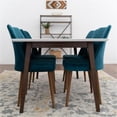 thumbnail image 5 of Dash Mid Century Modern Solid Wood Walnut Dining Room&Kitchen Table Set for 4, 5 of 5