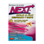 Next Daytime Relief Cold & Flu Softgels, 24 Count