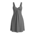 thumbnail image 6 of CYiJun Womens Nightgowns Sleeveless Lace Sleepwear Soft Pleated Tank Nightgown, 6 of 8