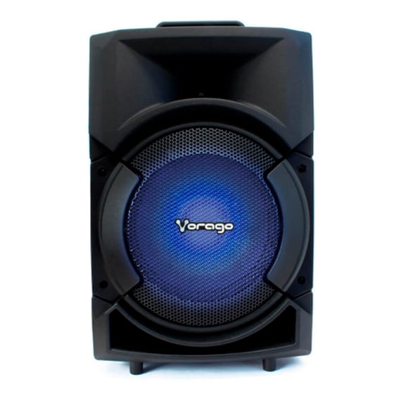 Bocina VORAGO Karaoke 300 MicroSD Bluethooth Microfono Negro KSP-300