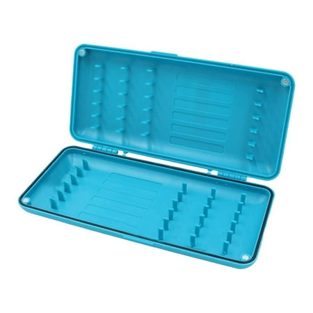 Carp Fishing Tackle Box Magnetic Waterproof Storage Container ABS Plastic Feeder Organizer 20x9.5x3cm Orange Blue
