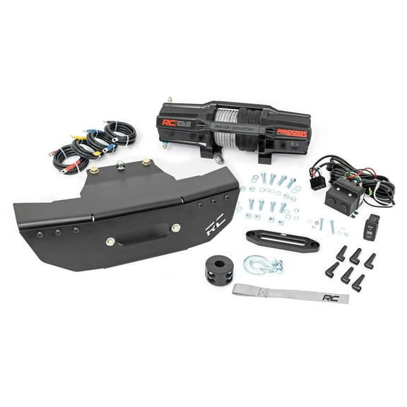 Rough Country Winch Kit w/RS6500S Winch for Polaris RZR Turbo S - 93157