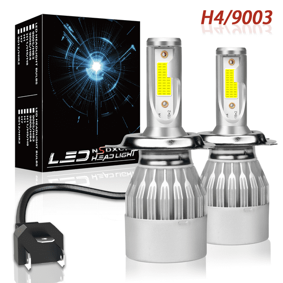 For Hyundai Accent 2000-2012 High Low Beam Super Bright LED Headlight Lamp Bulbs 2 Pack