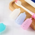 thumbnail image 2 of Gieenan 10Pcs Flexible Silicone Toothbrush Head Covers Caps Dustproof Travel Essential, 2 of 16