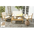 thumbnail image 2 of Safavieh Montclair Outdoor Modern 4 Piece Living Set with Cushion, 2 of 8