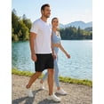 thumbnail image 6 of Unisex Tear Away Shorts 9" Snap On Athletic Shorts Cotton Post Knee Hip Surgery Recovery Lounge Short with Pockets, 6 of 7