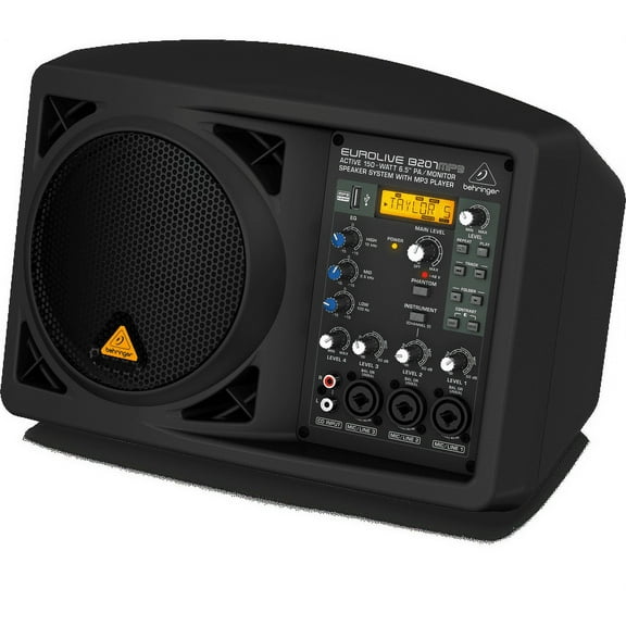 Behringer B207MP3 Active 150-Watt 6.5" PA/Monitor Speaker System w/ MP3 Player