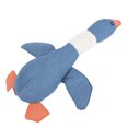 thumbnail image 1 of Juguetes de peluche para perros con forma de ganso salvaje, de lino suave, para limpiar los dientes, juguetes masticables chirriantes para perros y gatos., 1 of 14