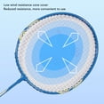 thumbnail image 2 of Badminton Racket Set Of 2, Iron Alloy Professional Training Badminton Rackets Professional Fitness Replacement Equipment for Beginners Training[Blue], 2 of 9