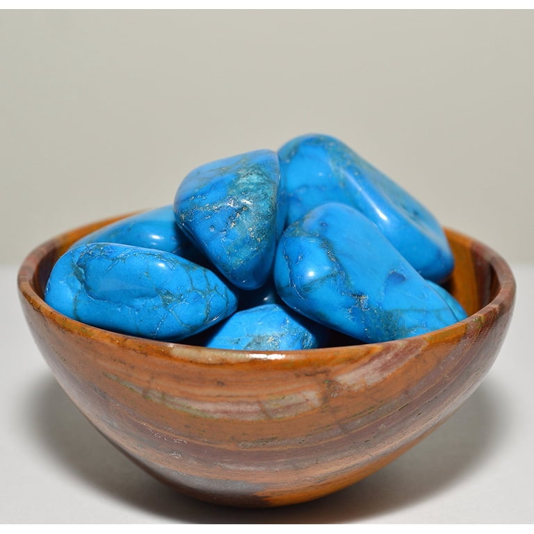10PCS Blue Howlite Stone Cabochons Turquoise Color Stone Pebble