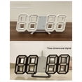 thumbnail image 2 of Reloj Despertador Digital 3D de Pared con Luz LED, Reloj Despertador de Escritorio con Temperatura, Ideal para el Hogar, la Cocina y la Oficina A, 2 of 5
