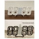 thumbnail image 2 of Reloj Despertador Digital 3D de Pared con Luz LED, Reloj Despertador de Escritorio con Temperatura, Ideal para el Hogar, la Cocina y la Oficina A, 2 of 5
