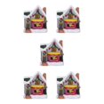 thumbnail image 3 of maskred Résine Scène de Noël Maison de Neige LED Ensemble de Bureau Décoration Village Lumières Colorées Type C 5Set, 3 of 6